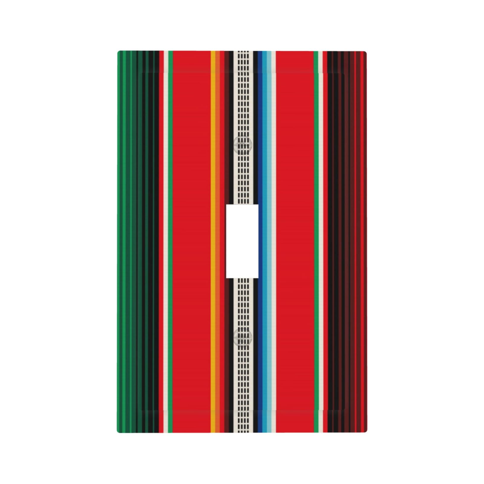 kll-mexican-serape-blanket-stripes-wall-plate-gloss-finish-standard