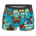 thumbnail image 1 of Kll Multicolored Butterflies Men'S Cotton Boxer Briefs Underwear-Large, 1 of 9