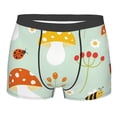 thumbnail image 1 of Kll Mushroom Bee Men'S Cotton Boxer Briefs Underwear-X-Large, 1 of 9