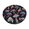 thumbnail image 1 of Kll Mushroom Doodle Round Bar Chair Cushion Cover 13 Inch,Bar Stool Protector With Elastic, Soft Washable, 1 of 7