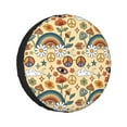 thumbnail image 1 of Kll Mushrooms And Rainbows Peace Tire Cover,Universal Wheel Tire Cover For Trailer, Rv, Suv, Truck,Camper And Many Vehicle,(15 Inch), 1 of 7