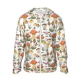 thumbnail image 1 of Kll Mushrooms Print Men'S Women’s Upf 50+ Sun Protection Outdoor Hoodie Jacket Long Sleeve Fishing Hiking Performance Shirt- Large, 1 of 8