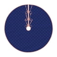 thumbnail image 1 of Kll Navy Blue Christmas Tree Skirt 36",Party Decorations Farmhouse For Christmas Decorations Holiday Party, 1 of 8