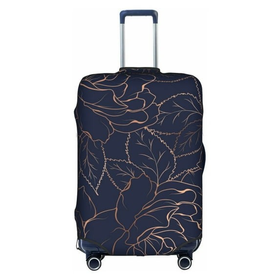 Kll Navy Dark Blue Luggage Cover Suitcase Cover Suitcase Protector (Luggage not included)-X-Large