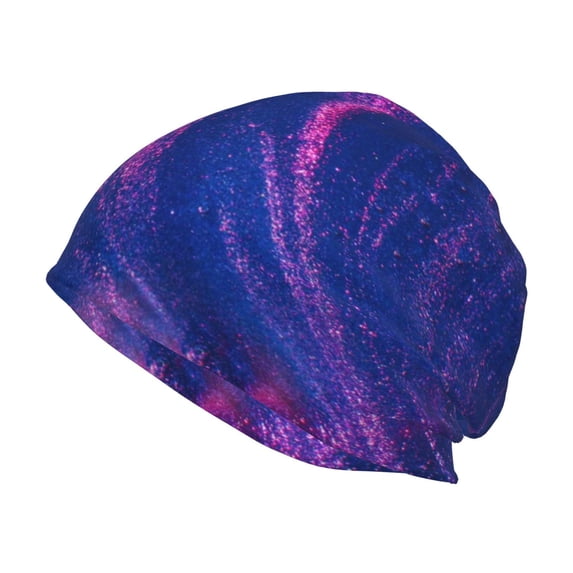 Kll Neon Gradient Blue Winter Fall Beanie Knit Hats For Men & Women - Warm & Soft Stylish Toboggan Caps For Cold Weather