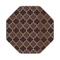 thumbnail image 1 of Kll Octagon Drink Coasters Set Of 4,Pu Leather Absorbent Coasters Set Decorative Coffee Cup Coasters Housewarming Gift For Home Decor-Brown Gold Grid, 1 of 9