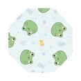 thumbnail image 1 of Kll Octagon Drink Coasters Set Of 4,Pu Leather Absorbent Coasters Set Decorative Coffee Cup Coasters Housewarming Gift For Home Decor-Kawaii Frogs, 1 of 9