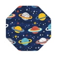 thumbnail image 1 of Kll Octagon Drink Coasters Set Of 4,Pu Leather Absorbent Coasters Set Decorative Coffee Cup Coasters Housewarming Gift For Home Decor-Planets And Stars, 1 of 9