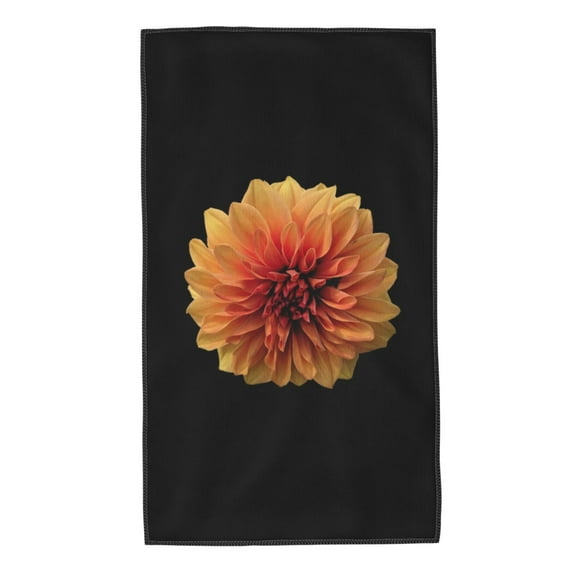 Kll Orange Dalia Ultra Absorbent & Soft Hand Towels For Bath, Hand, Face, Gym And Spa-27.5x16in