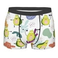 thumbnail image 1 of Kll Orange Green Avocado Men'S Cotton Boxer Briefs Underwear-Medium, 1 of 9
