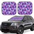 thumbnail image 1 of Kll Ornamental Turtles Windshield Sun Shade 2-Piece Foldable Car Front Window Sunshade For Most Sedans Suv Truck - Auto Sun Blocker Visor Protector Blocks Max Uv Rays - Medium, 1 of 7