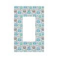 thumbnail image 1 of Kll Owl Wall Plate,Gloss Finish,Standard Size 1 - 5" X 3", Polycarbonate Thermoplastic,Electric Receptacle Plug Covers, 1 of 8