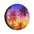 thumbnail image 1 of Kll Palm Trees At Sunset Tire Cover,Universal Wheel Tire Cover For Trailer, Rv, Suv, Truck,Camper And Many Vehicle,(15 Inch), 1 of 7