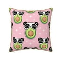 thumbnail image 1 of Kll Panda Avocado Decorative Throw Pillow Covers Velvet Soft For Couch Sofa Bedroom Living Room Outdoor -20"X20", 1 of 8