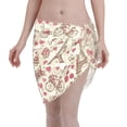 thumbnail image 1 of Kll Paris Vintage Print Women'S Sarong Coverups Short Bathing Suit Wrap Skirt Beach Wrap Swimsuit Cover Ups, 1 of 7