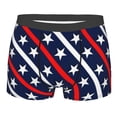 thumbnail image 1 of Kll Patriotic Star Pattern Men'S Cotton Boxer Briefs Underwear-Medium, 1 of 9
