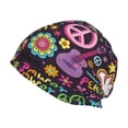 thumbnail image 1 of Kll Peace Love And Dove Flower Power Winter Fall Beanie Knit Hats For Men & Women - Warm & Soft Stylish Toboggan Caps For Cold Weather, 1 of 9