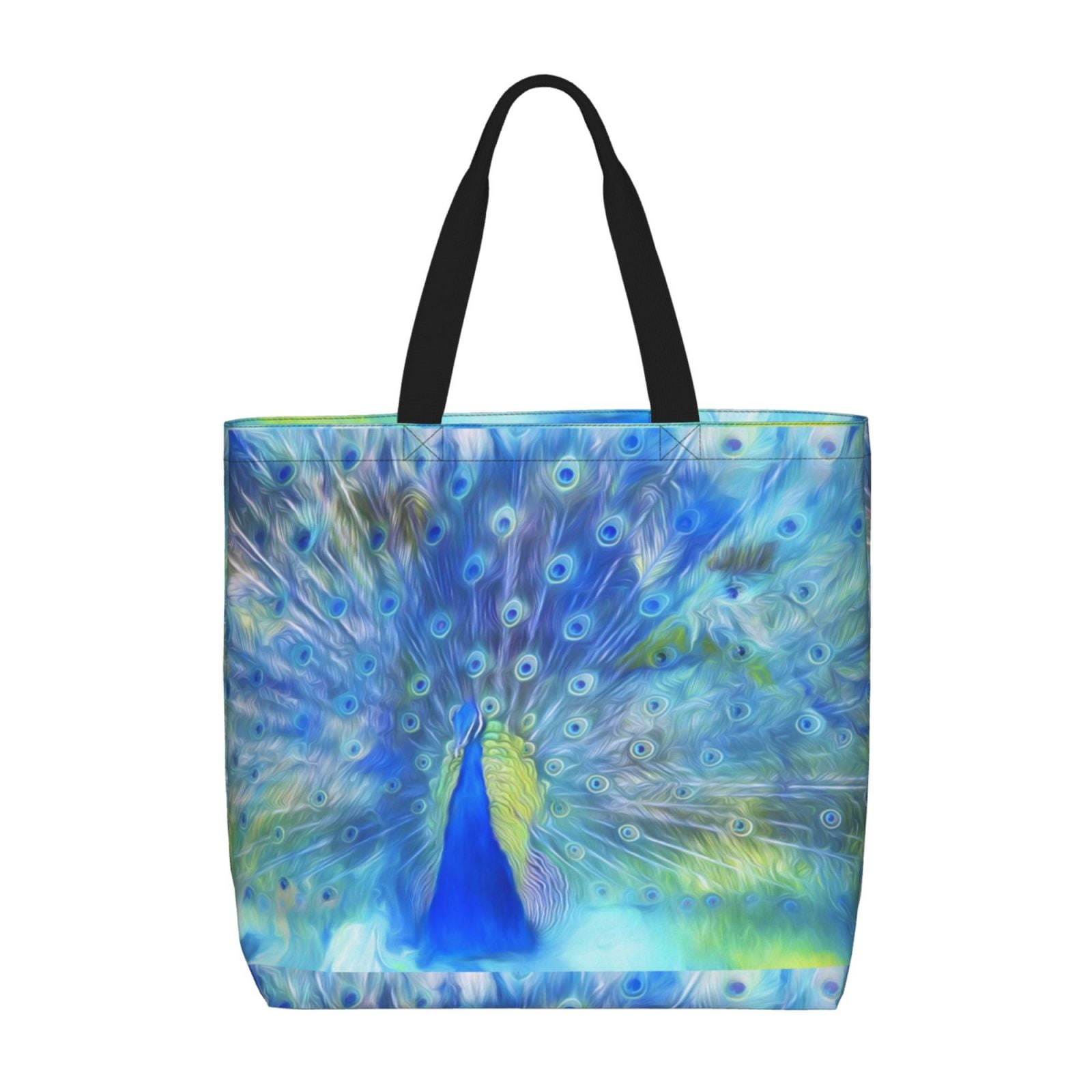 Mumeson Linen Tote Bag – Reusable Shopping Bag With Inner Pocket, 13.4"x16.5", Eco-Friendly Grocery & Beach Bag - View #3