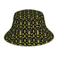 thumbnail image 1 of Kll Pineapple Bucket Hat For Women Men Packable Travel Beach Sun Hat Outdoor Rave Accessories Reflective Fisherman Cap, 1 of 9