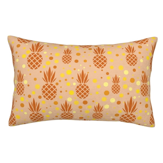 Kll Pineapples Pillow Covers Envelope Closure,Super Soft And Cozy Fuzzy Fleece Pillow Case Cover 20"X30"