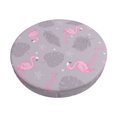 thumbnail image 1 of Kll Pink Flamingo (2) Round Bar Chair Cushion Cover 13 Inch,Bar Stool Protector With Elastic, Soft Washable, 1 of 7