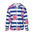 thumbnail image 1 of Kll Pink Flamingo Print Men'S Women’s Upf 50+ Sun Protection Outdoor Hoodie Jacket Long Sleeve Fishing Hiking Performance Shirt- Xx-Large, 1 of 8