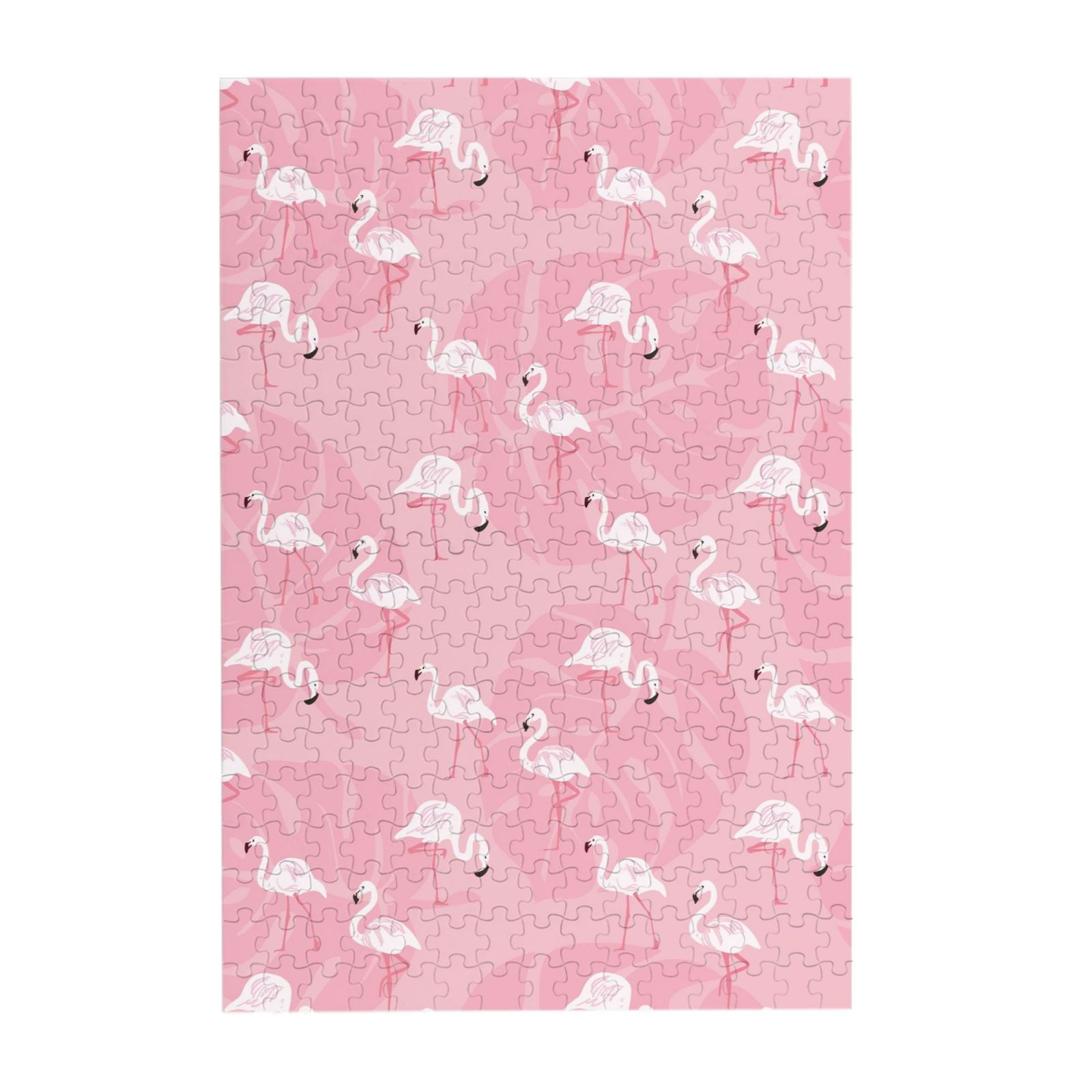 Kll Pink Flamingos And Flowers - 300 Piece Jigsaw Puzzle For Adult And ...