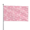thumbnail image 1 of Kll Pink Flamingos And Flowers Flag 4x6 Ft Parade Party Flag Outdoor Flag Decorative Flag Banner Flags Garden Flag Home House Flags, 1 of 1