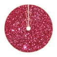 thumbnail image 1 of Kll Pink Glitter Christmas Tree Skirt 36",Party Decorations Farmhouse For Christmas Decorations Holiday Party, 1 of 8