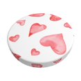thumbnail image 1 of Kll Pink Hearts Round Bar Chair Cushion Cover 14 Inch,Bar Stool Protector With Elastic, Soft Washable, 1 of 7