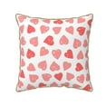 thumbnail image 1 of Kll Pink Hearts1 Decorative Throw Pillow Covers Velvet Soft For Couch Sofa Bedroom Living Room Outdoor -18"X18", 1 of 8