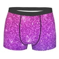 thumbnail image 1 of Kll Pink Purple Glitter Men'S Cotton Boxer Briefs Underwear-Medium, 1 of 9