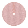 thumbnail image 1 of Kll Pink Stripes Christmas Tree Skirt 36",Party Decorations Farmhouse For Christmas Decorations Holiday Party, 1 of 8