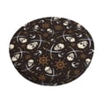 thumbnail image 1 of Kll Pirate Skulls Round Bar Chair Cushion Cover 13 Inch,Bar Stool Protector With Elastic, Soft Washable, 1 of 7