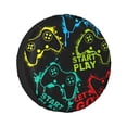 thumbnail image 1 of Kll Play Game Start Tire Cover,Universal Wheel Tire Cover For Trailer, Rv, Suv, Truck,Camper And Many Vehicle,(15 Inch), 1 of 7