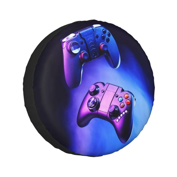 Kll Play Gaming Tire Cover,Universal Wheel Tire Cover For Trailer, Rv, Suv, Truck,Camper And Many Vehicle,(16 Inch)