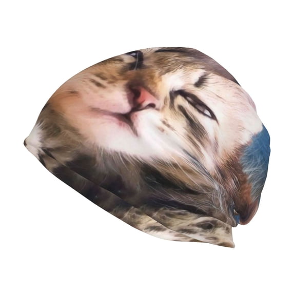 Kll Playful Cat Winter Fall Beanie Knit Hats For Men & Women - Warm & Soft Stylish Toboggan Caps For Cold Weather