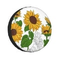 thumbnail image 1 of Kll Plump Sunflower And Sketch Tire Cover,Universal Wheel Tire Cover For Trailer, Rv, Suv, Truck,Camper And Many Vehicle,(15 Inch), 1 of 7