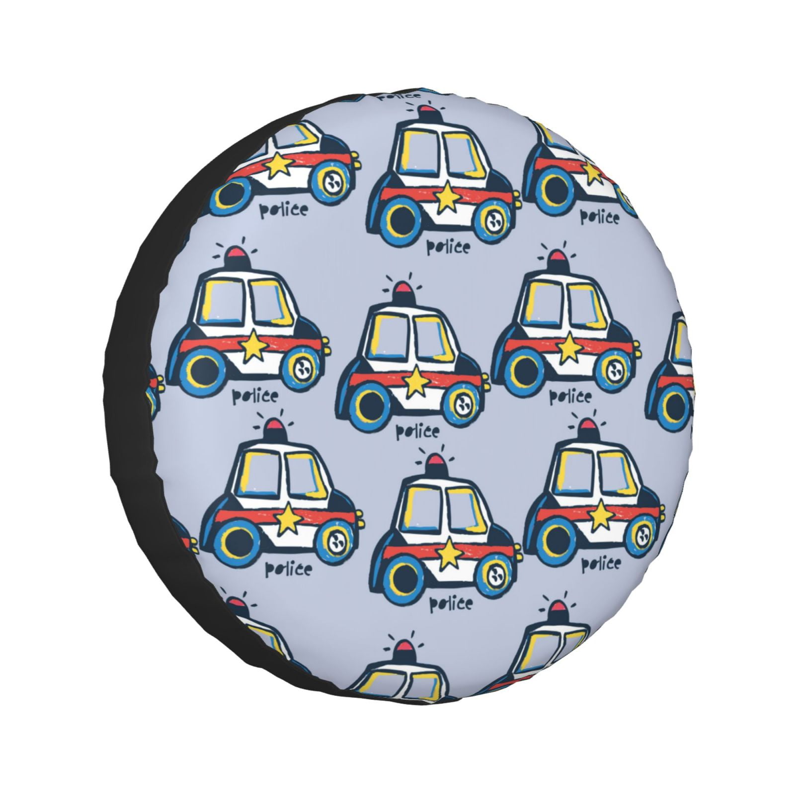 Kll Police Car Tire Cover,Universal Wheel Tire Cover For Trailer, Rv