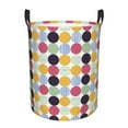 thumbnail image 1 of Kll Polka Dot Waterproof Foldable Laundry Hamper Bucket With Handles For Storage Bin,Kids Room,Home Organizer (Small), 1 of 8