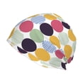 thumbnail image 1 of Kll Polka Dot Winter Fall Beanie Knit Hats For Men & Women - Warm & Soft Stylish Toboggan Caps For Cold Weather, 1 of 9