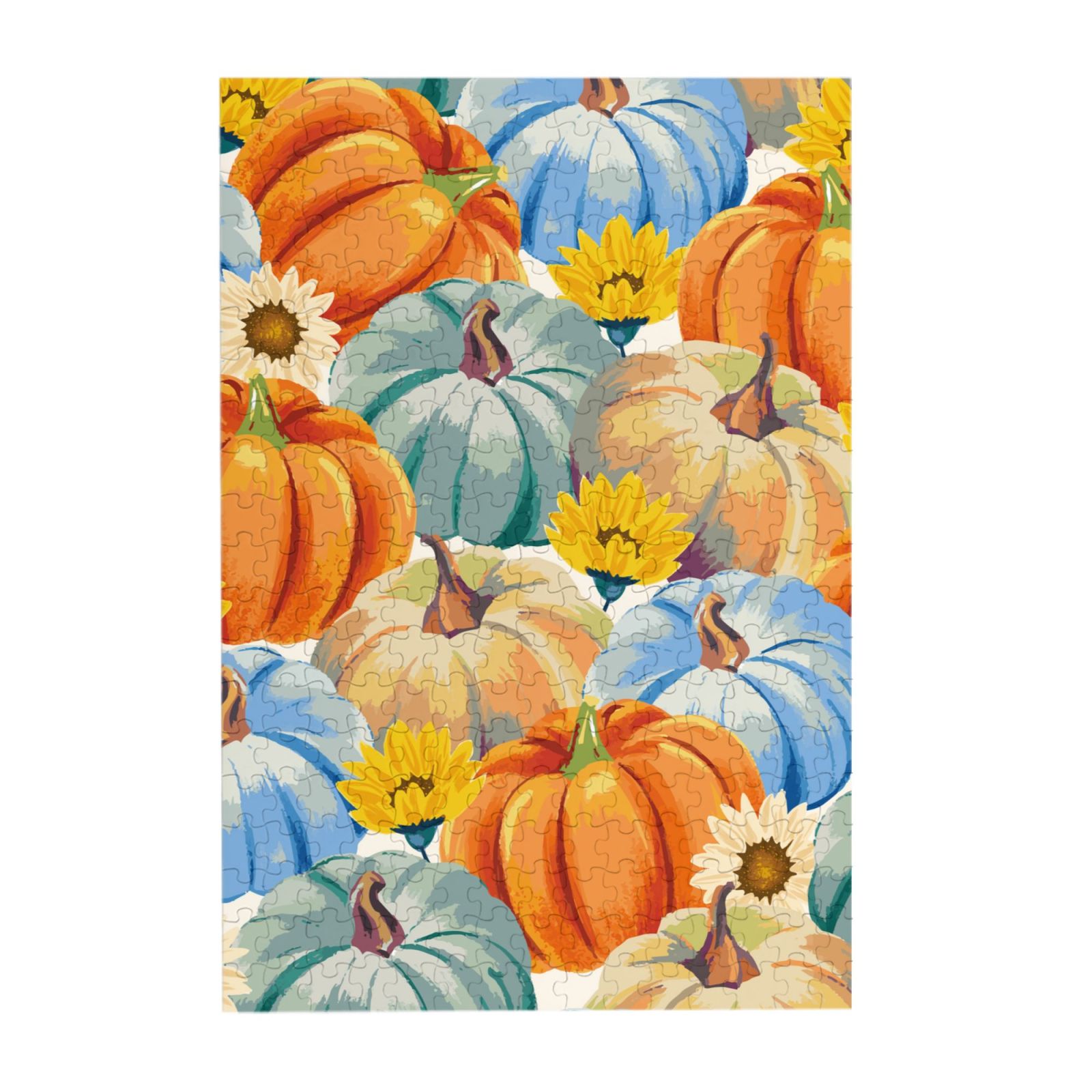 Kll Pumpkins Sunflowers - 300 Piece Jigsaw Puzzle For Adult And ...