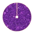 thumbnail image 1 of Kll Purple Glitter Christmas Tree Skirt 30",Party Decorations Farmhouse For Christmas Decorations Holiday Party, 1 of 8