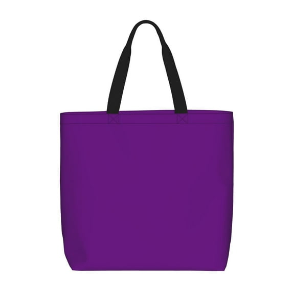 Kll Purple Pattern Aesthetic Tote Bag For Women Beach Bag Shopping Bags Shoulder Bag Reusable Grocery Bags