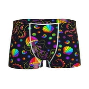 Kll Rainbow Jellyfishes Underwear Boys' Boxer Briefs Shorts Toddler Kids Cotton Underwear-Xx-Small