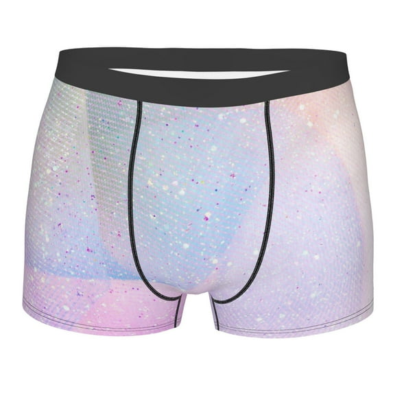 Kll Rainbow Unicorn Party Men'S Cotton Boxer Briefs Underwear-Large