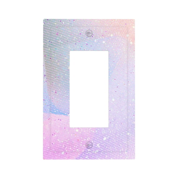 Kll Rainbow Unicorn Party Wall Plate,Gloss Finish,Standard Size 1 - 5" X 3", Polycarbonate Thermoplastic,Electric Receptacle Plug Covers