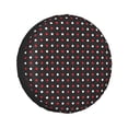 thumbnail image 1 of Kll Red And White Polka Dots Tire Cover,Universal Wheel Tire Cover For Trailer, Rv, Suv, Truck,Camper And Many Vehicle,(15 Inch), 1 of 8