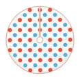 thumbnail image 1 of Kll Red Blue Polka Dots Christmas Tree Skirt 48",Party Decorations Farmhouse For Christmas Decorations Holiday Party, 1 of 8
