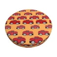 thumbnail image 1 of Kll Red Cars Round Bar Chair Cushion Cover 14 Inch,Bar Stool Protector With Elastic, Soft Washable, 1 of 7